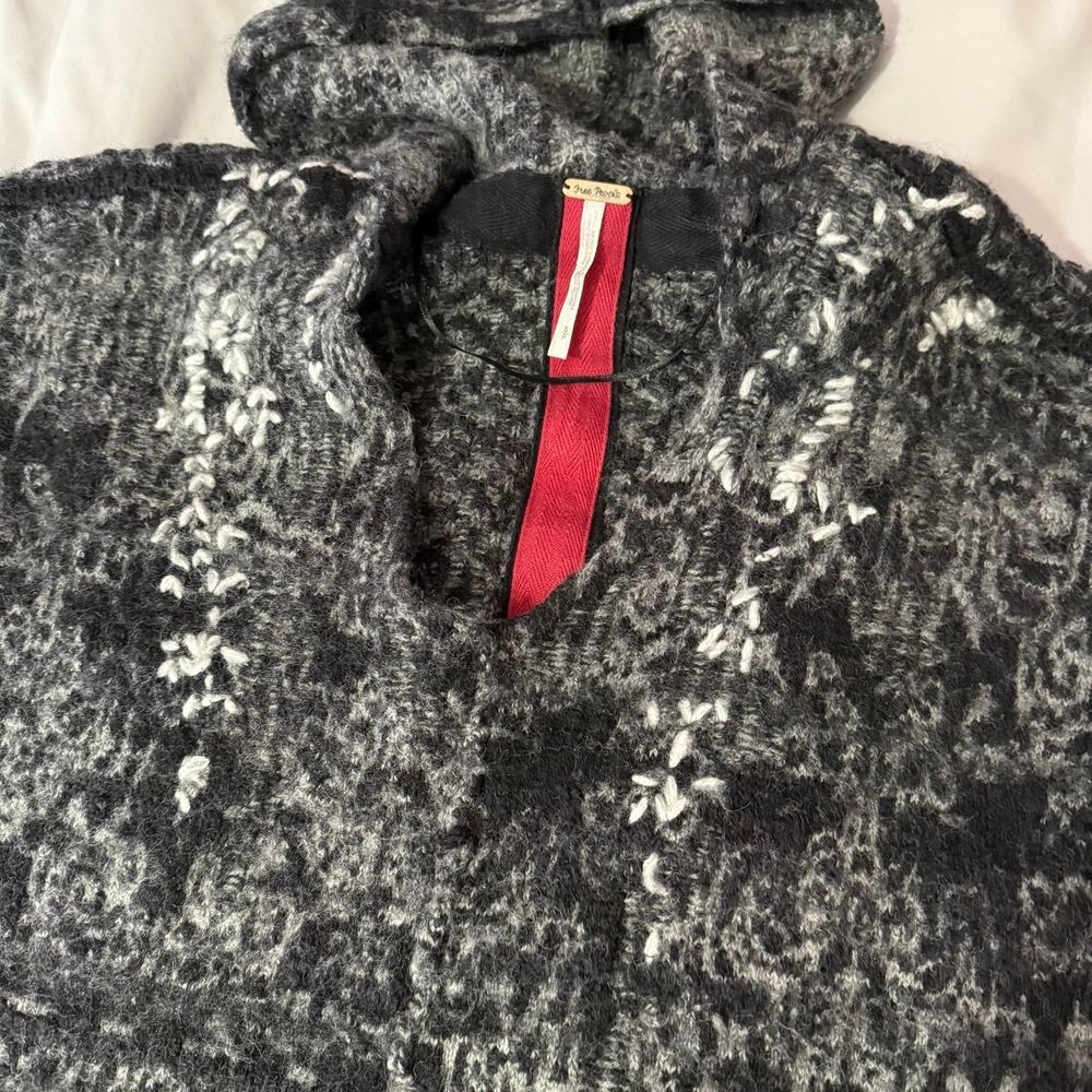 Free People Gray Raggy Knit Wool blend‎ small - Picture 12 of 12
